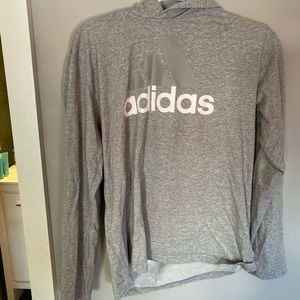 Adidas long sleeve shirt with hoodie